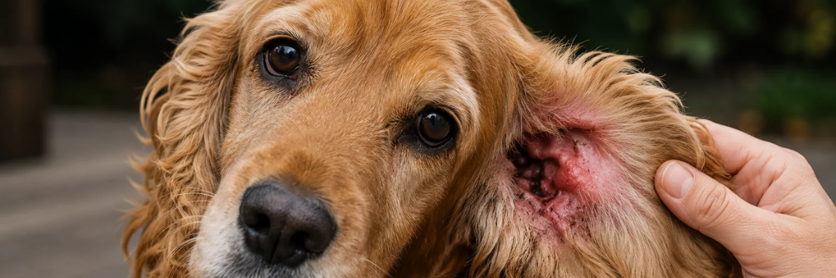 Ørebetændelse hos hund: symptomer, årsager og behandling