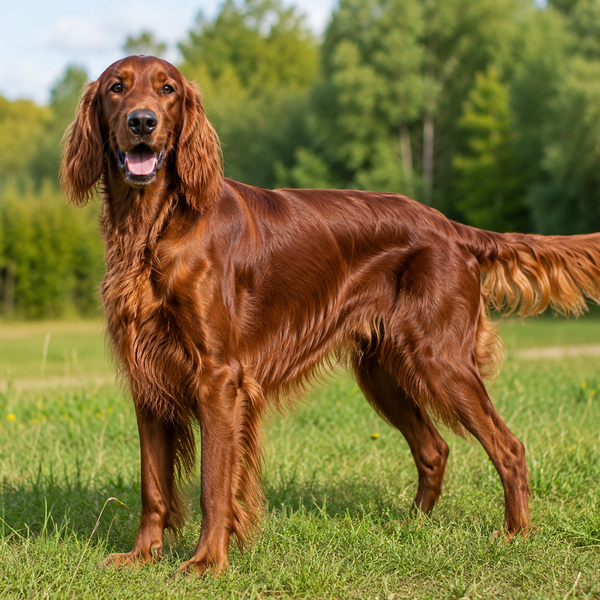 Irsk Setter: raceguide – temperament, pleje, motion og sundhed