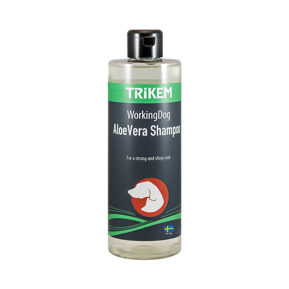 Trikem Working Dog Aloe Vera Shampoo 500 ml, mild hundeshampoo med aloe vera, emballage set forfra