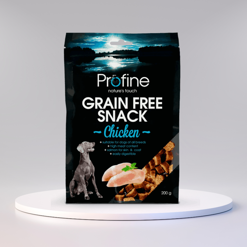 Profine Grain Free Snack Chicken halvbløde hundegodbidder med kylling