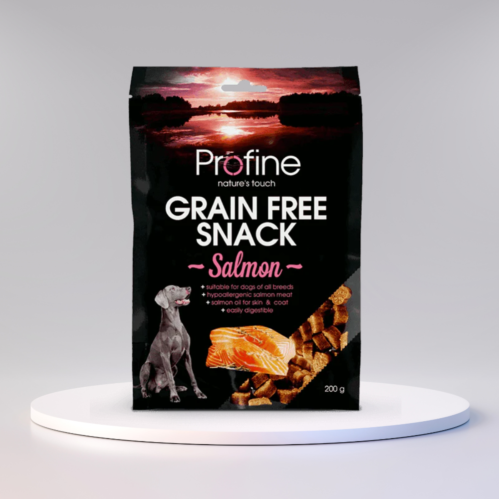 Profine Grain Free Snack Salmon halvbløde hundegodbidder med laks