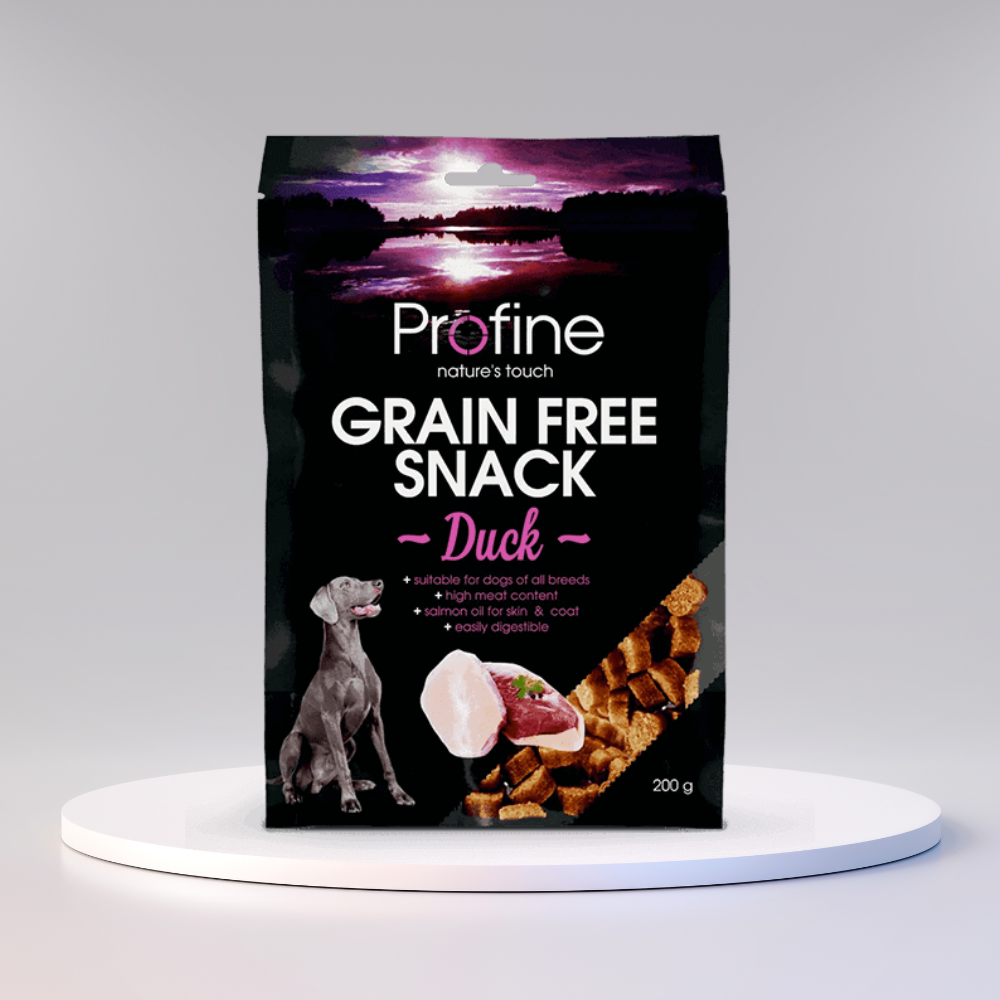 Profine Grain Free Snack Duck halvbløde hundegodbidder med and