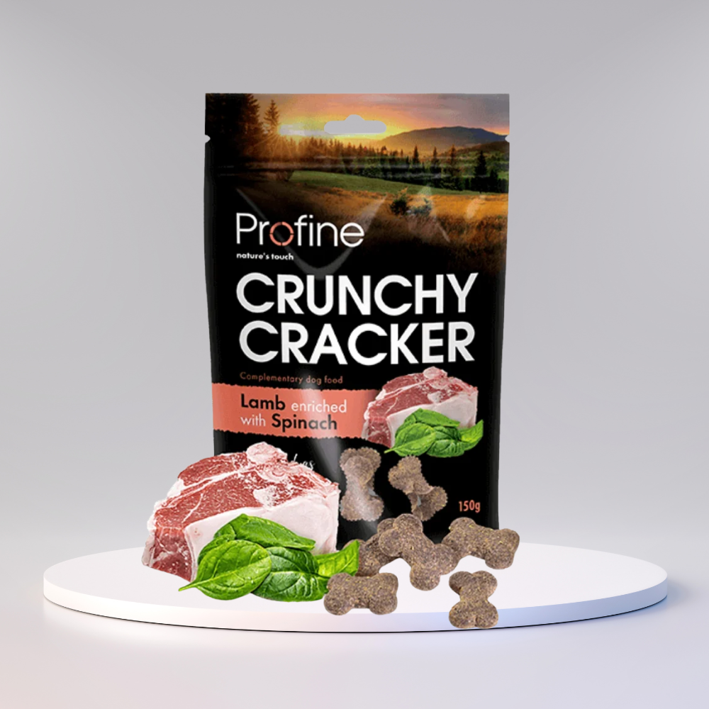 Profine Crunchy Cracker Lamb & Spinach kornfri hundekiks med lammekød