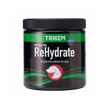 Trikem Working Dog ReHydrate 400 g, elektrolytpulver til hundens drikkevand, pakning set forfra