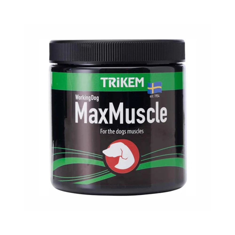 Trikem Working Dog Max Muscle 600 g, kosttilskud til aktive hunde, pakning set forfra