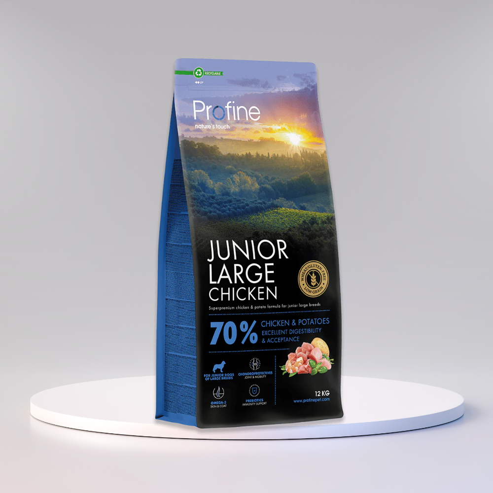 Profine Junior Large Chicken & Potatoes foder til unghunde af store racer med kylling