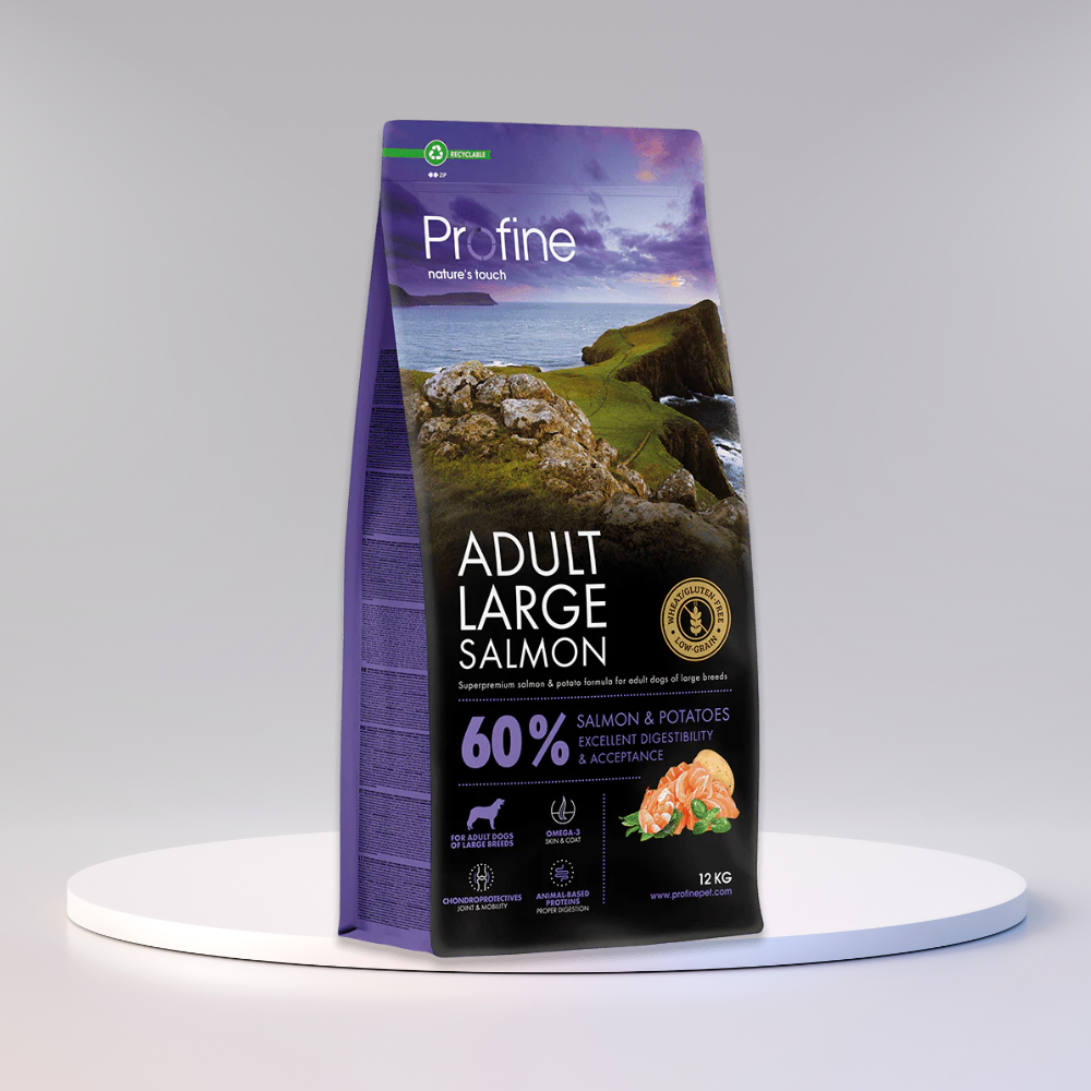 Profine Adult Large Salmon & Potatoes hundefoder med laks til hunde over 30 kg