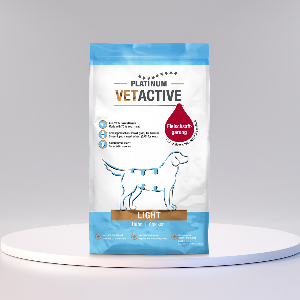PLATINUM Vetactive Light hundefoder med kylling, produktbillede