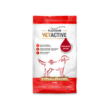 PLATINUM Vetactive Hypoallergenic tørfoder til hunde med iberisk svin, pose set forfra