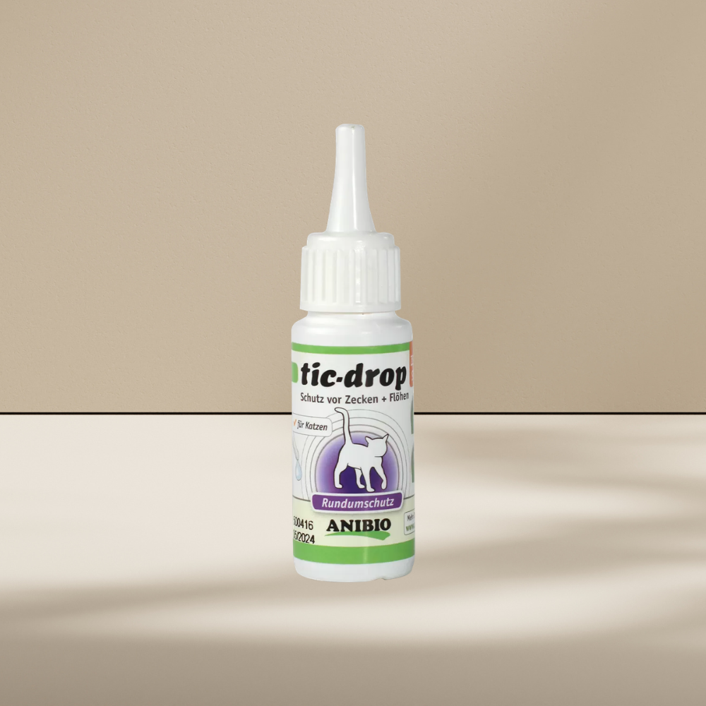 Anibio Tic Drop 30 ml dråber med æteriske olier til katte, produktbillede