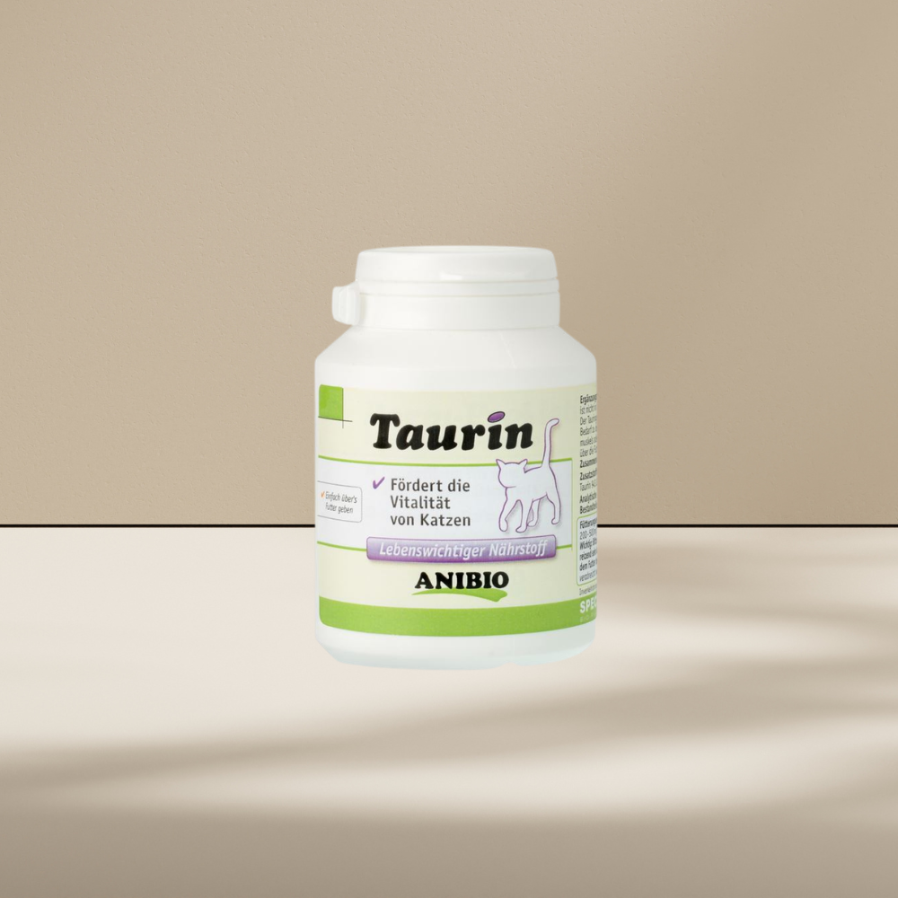 Anibio Taurin 130 g tilskudsfoder til katte og hunde, produktbillede
