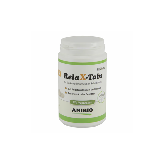 Anibio X-Stress RelaX-Tabs tabletter til hunde, 180 g, set forfra