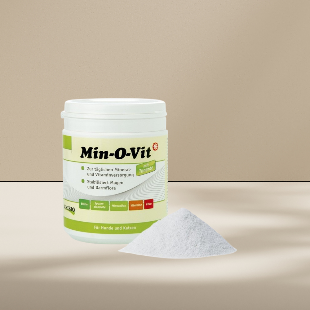 Anibio Min-O-Vit 450 g, tilskudsfoder til hunde og katte, produktbillede