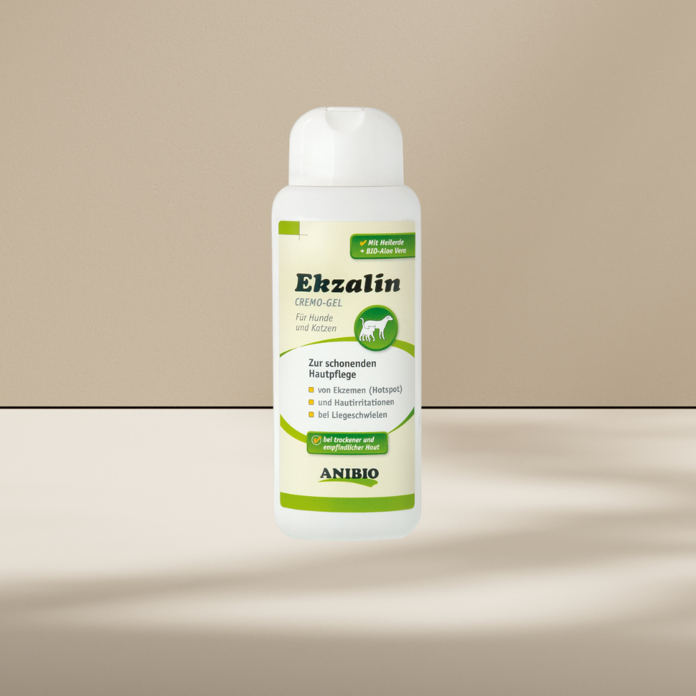 Anibio Ekzalin 200 ml hudplejegel med grønt ler og aloe vera, produktbillede