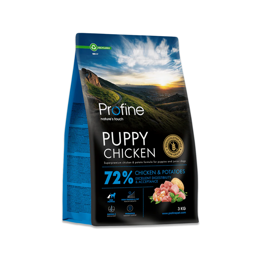 Profine Puppy Chicken & Potatoes tørfoder til hvalpe og unge hunde 1-12 måneder
