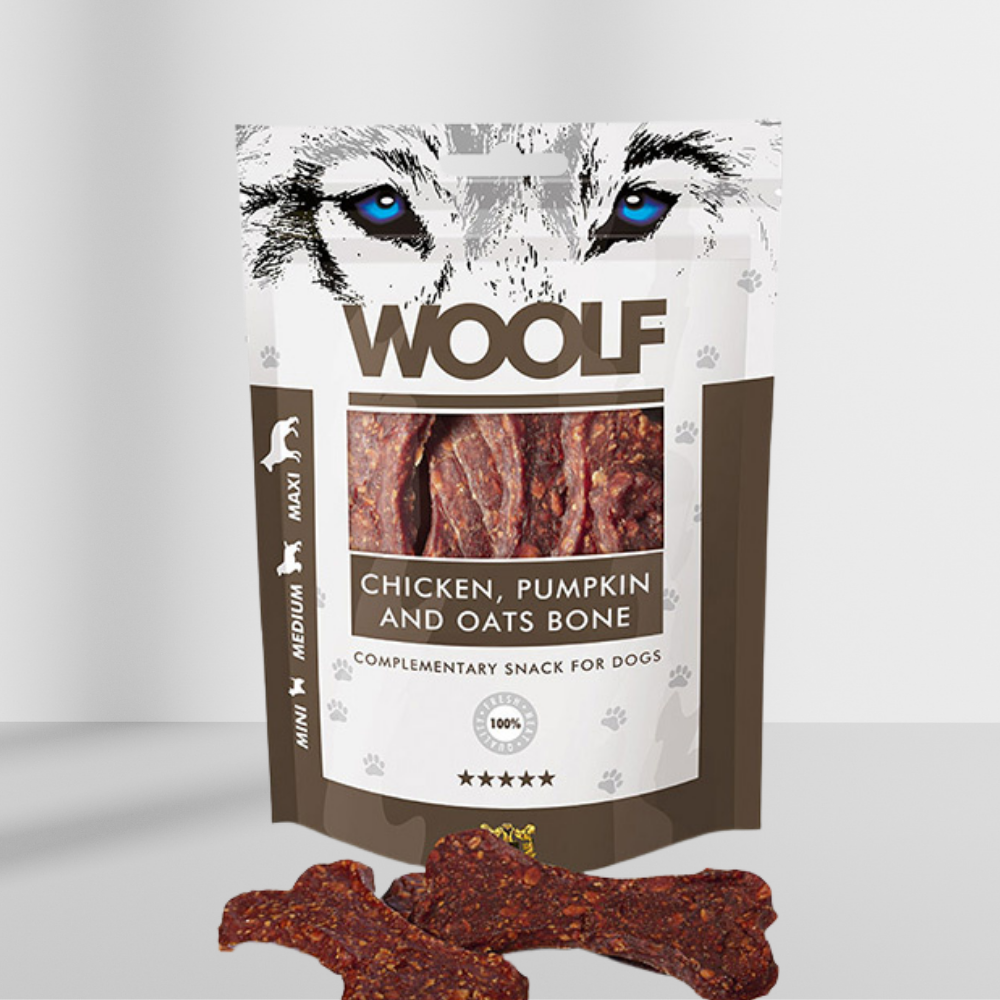 Woolf Kylling, Græskar & Havre Ben 100 g fra Woolf, produktbillede 2