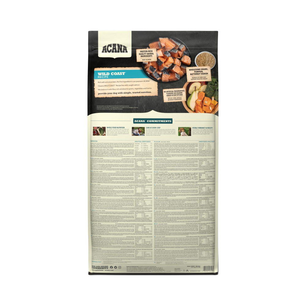 ACANA Classics Wild Coast hundefoder 14,5 kg – produktinformation