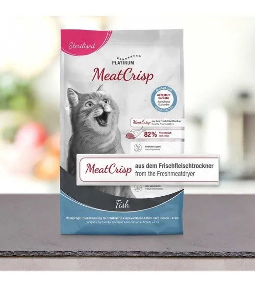 PLATINUM MeatCrisp Sterilised Fish tørfoder til steriliserede katte – billede 4