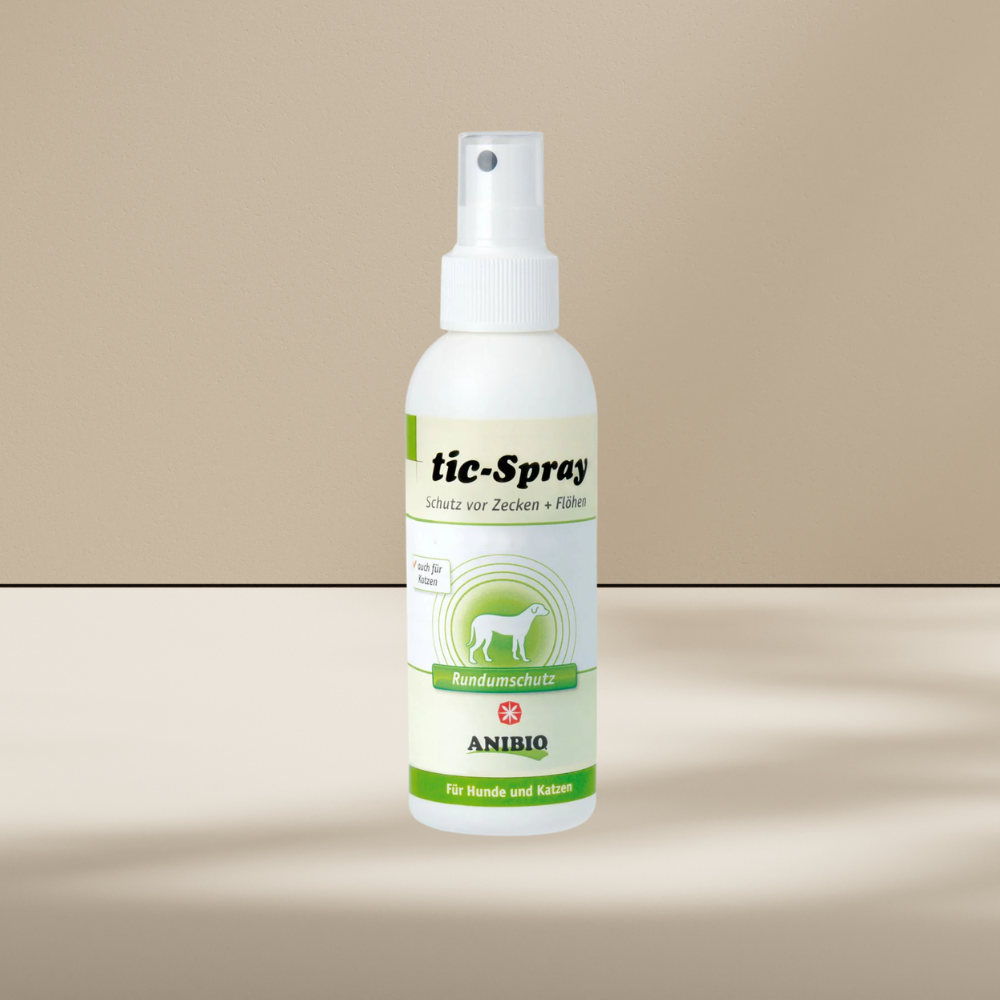 Anibio TIC-Spray med geraniol og aloe vera til hunde og katte, produktbillede
