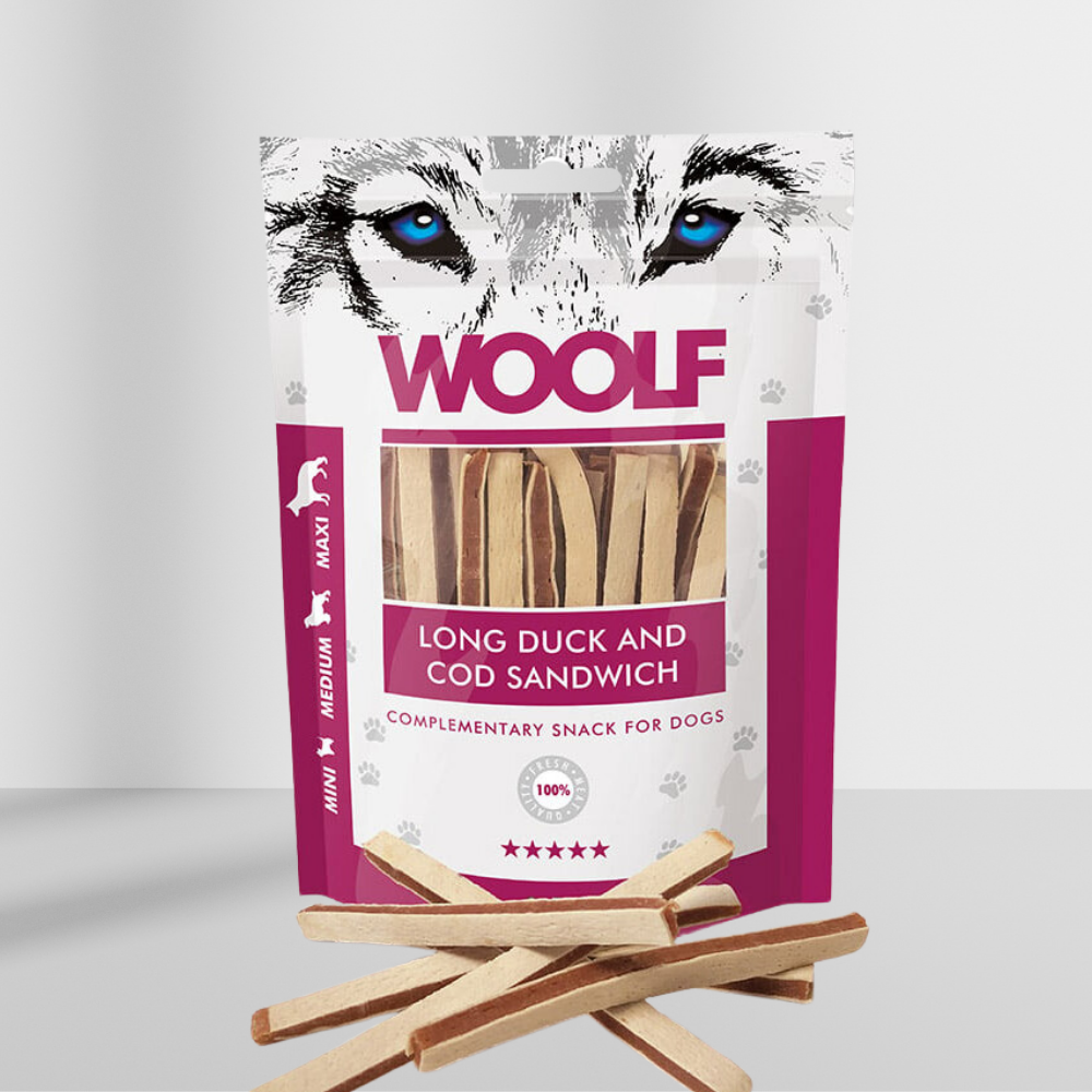 Woolf Lang And og Torsk Sandwich 100 g fra Woolf, produktbillede 2