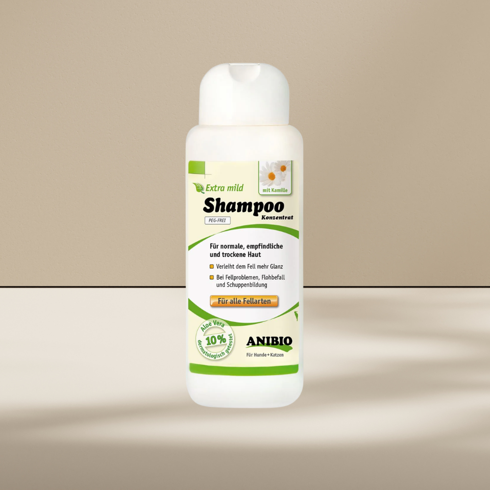 Anibio Shampoo Mild 250 ml pelsshampoo til dyr, produktbillede