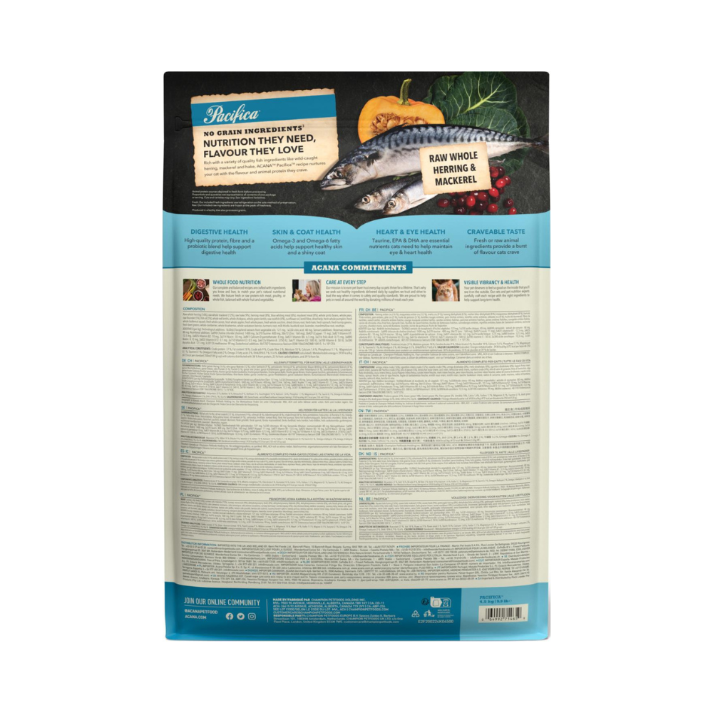 ACANA Pacifica kattefoder 4,5 kg – produktinformation