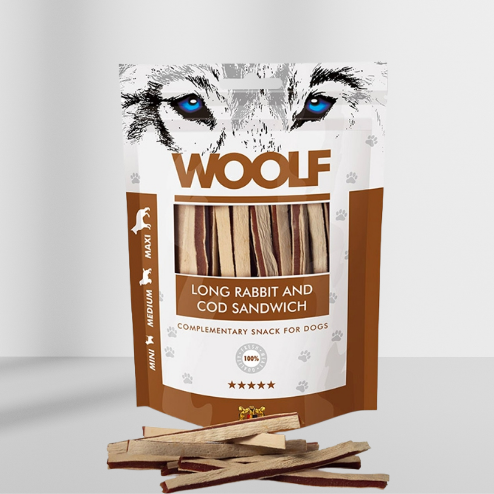 Woolf Lang Kanin og Torsk Sandwich 100 g fra Woolf, produktbillede 2