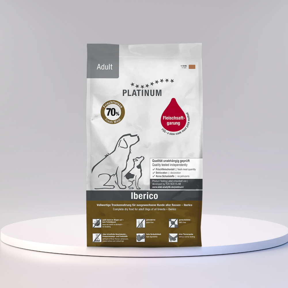PLATINUM Adult Iberico hundefoder med svinekød og kartofler, produktbillede