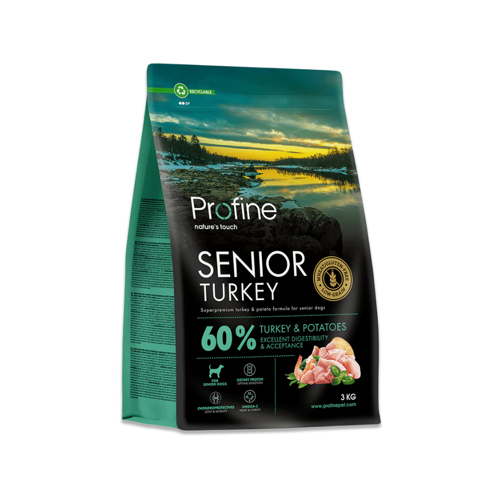 Profine Senior Turkey & Potatoes seniorfoder til hunde i alle størrelser
