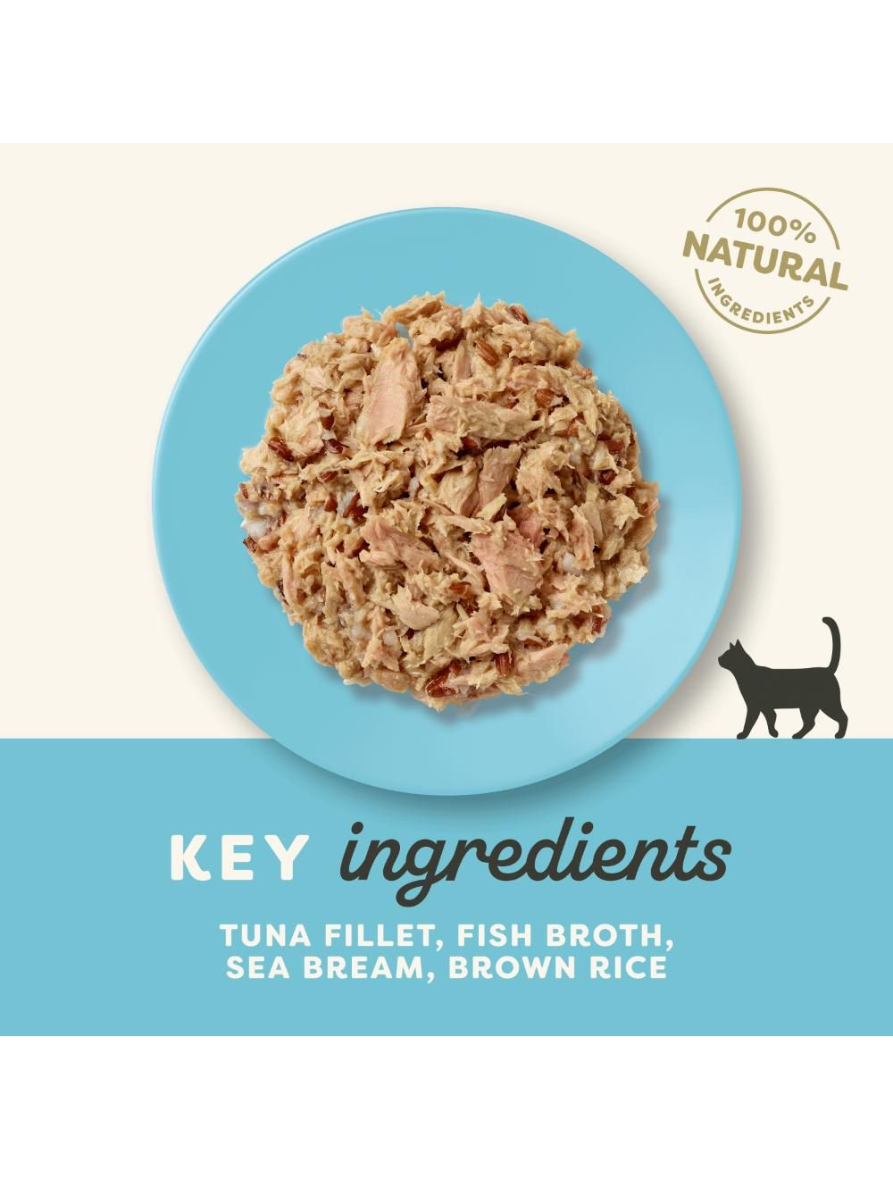 Applaws Tunfilet & havbrasen i bouillon 70 g vådfoder til katte, produktbillede