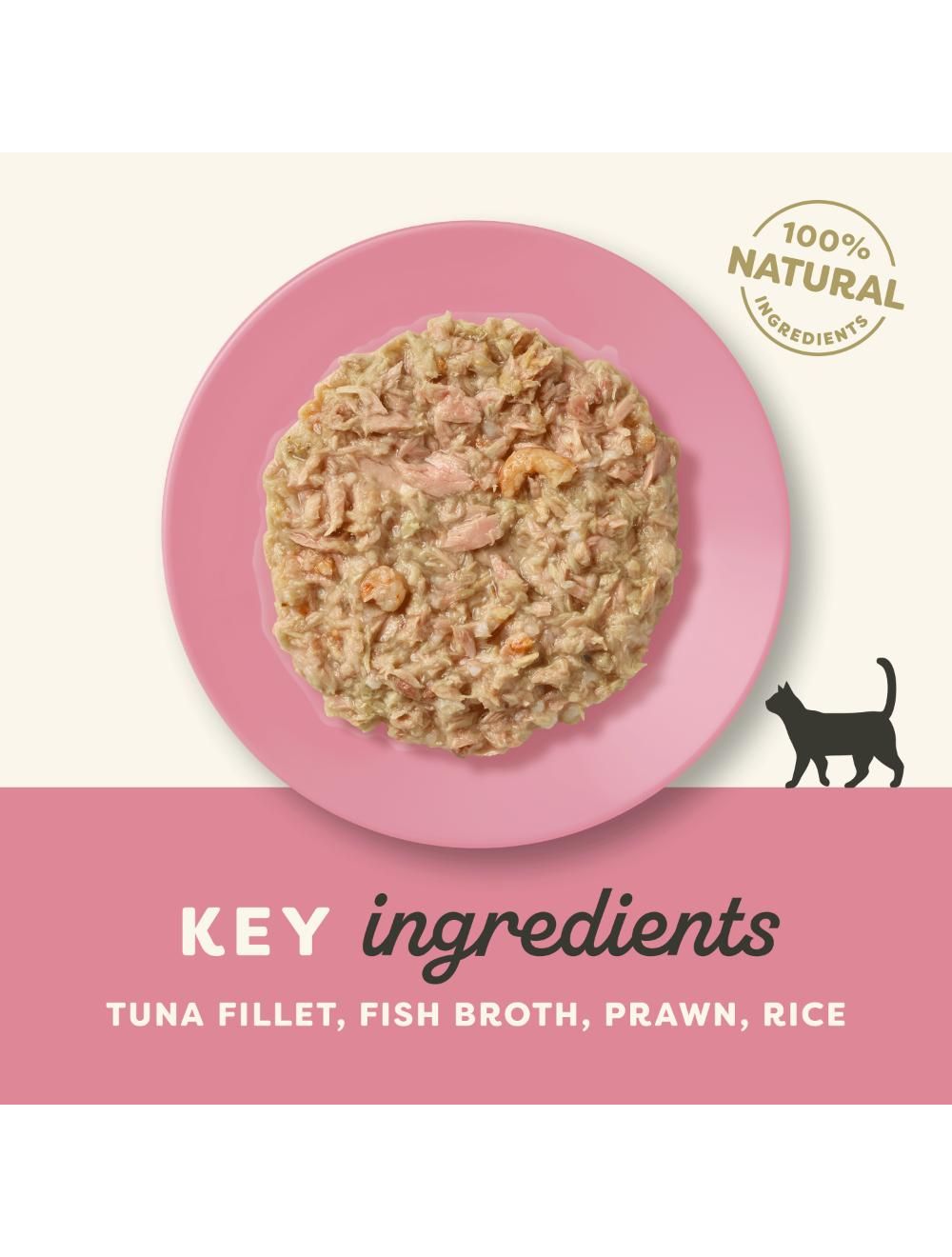 Applaws Tunfilet & rejer i bouillon 70 g vådfoder til katte, produktbillede