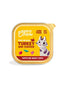 Edgard & Cooper Pâté Kalkun og Kylling til voksne katte, 85 g bakke set forfra