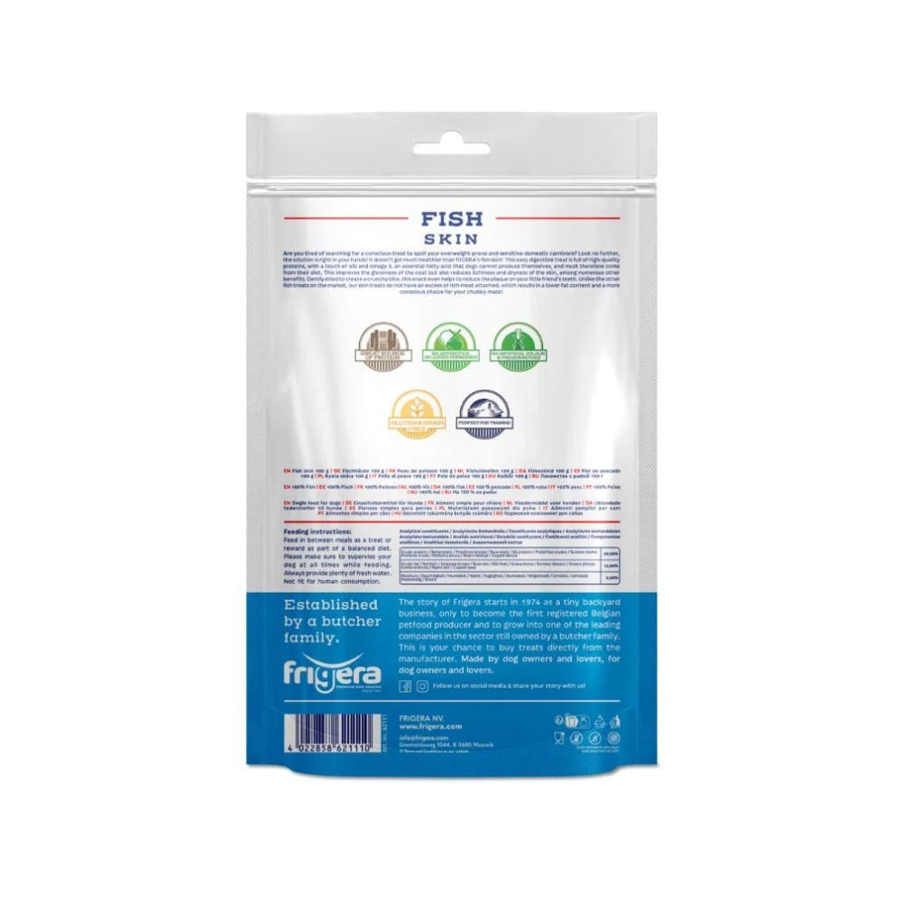 Frigera Natural Dog Chews Fiskeskind 100 g, produktbillede
