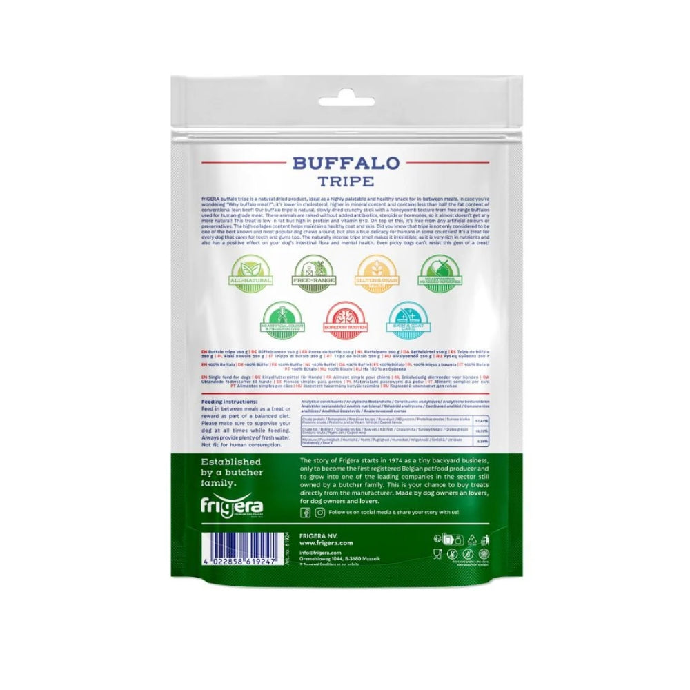 Frigera Natural Dog Chews Bøffelkallun 250 g, produktbillede