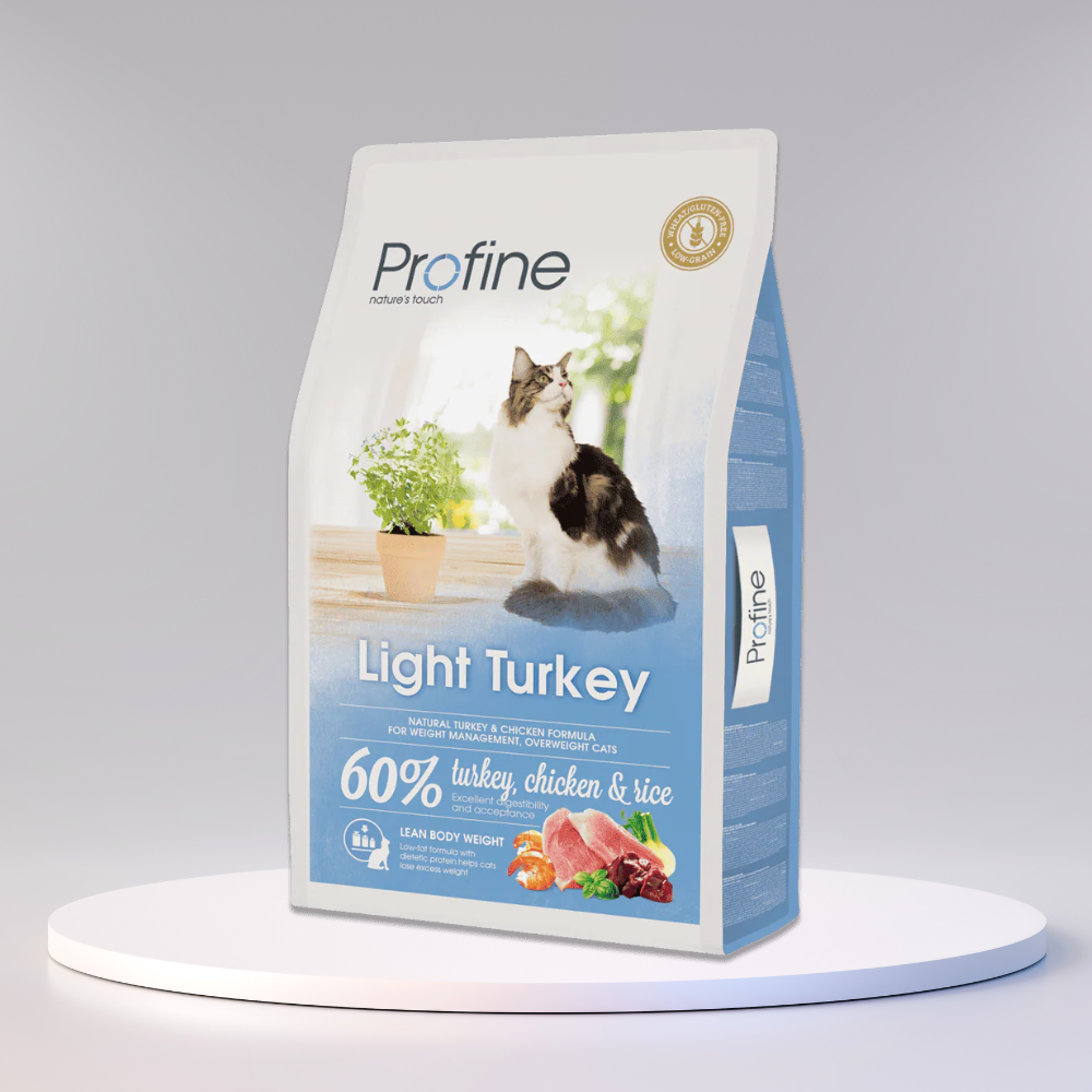 Profine Cat Light Turkey kattefoder med kalkun og kylling og 10 % fedt