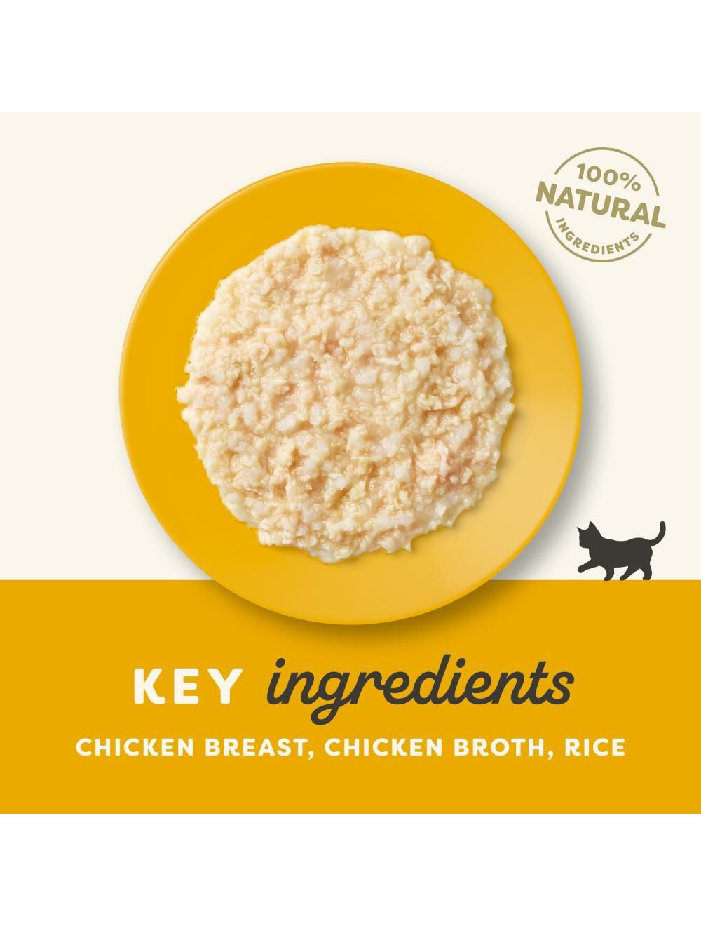 Applaws Kitten Kyllingebryst i bouillon 50 g pose, bagside med ingredienser