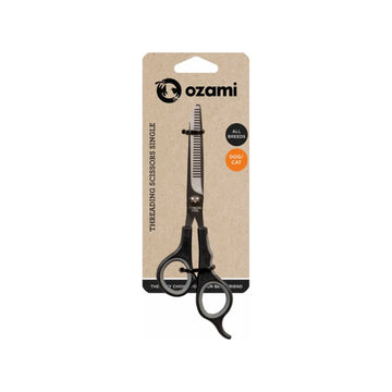 Ozami enkeltsidet trimmingssaks 17,8 cm i rustfrit stål til hund og kat, produktbillede