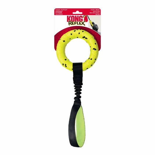 KONG Reflex Tug, fleksibelt trækkelegetøj til hunde med elastisk rem