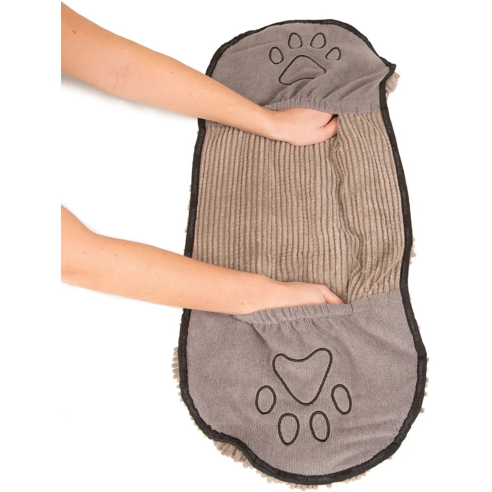 Dirty Dog mikrofiberhåndklæde til hund, 33 x 79 cm, produktbillede