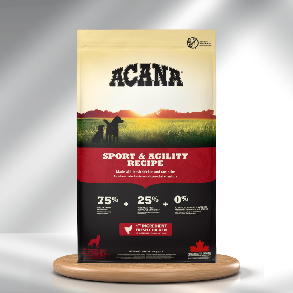 ACANA Sport & Agility 11,4 kg hundefoder med kylling og fisk – produktbillede