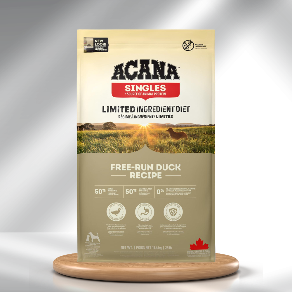 ACANA Singles Frilandsand 11,4 kg hundefoder med and – produktbillede