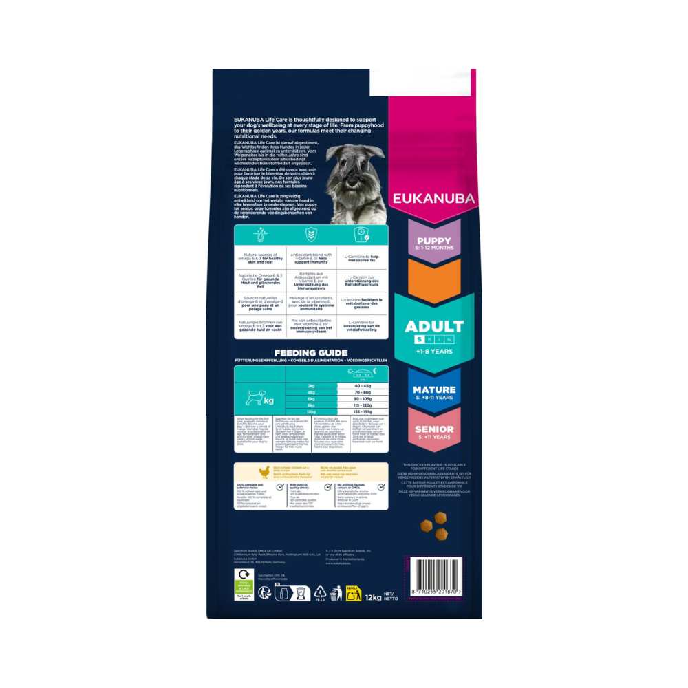Eukanuba Adult Small Breed kylling hundefoder, Eukanuba hundefoder
