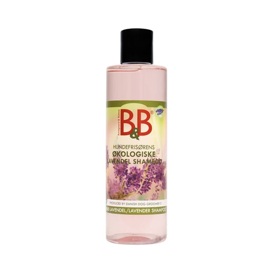 B&B Lavendel Shampoo med lavendel og aloe vera til hund og kat, 250 ml flaske