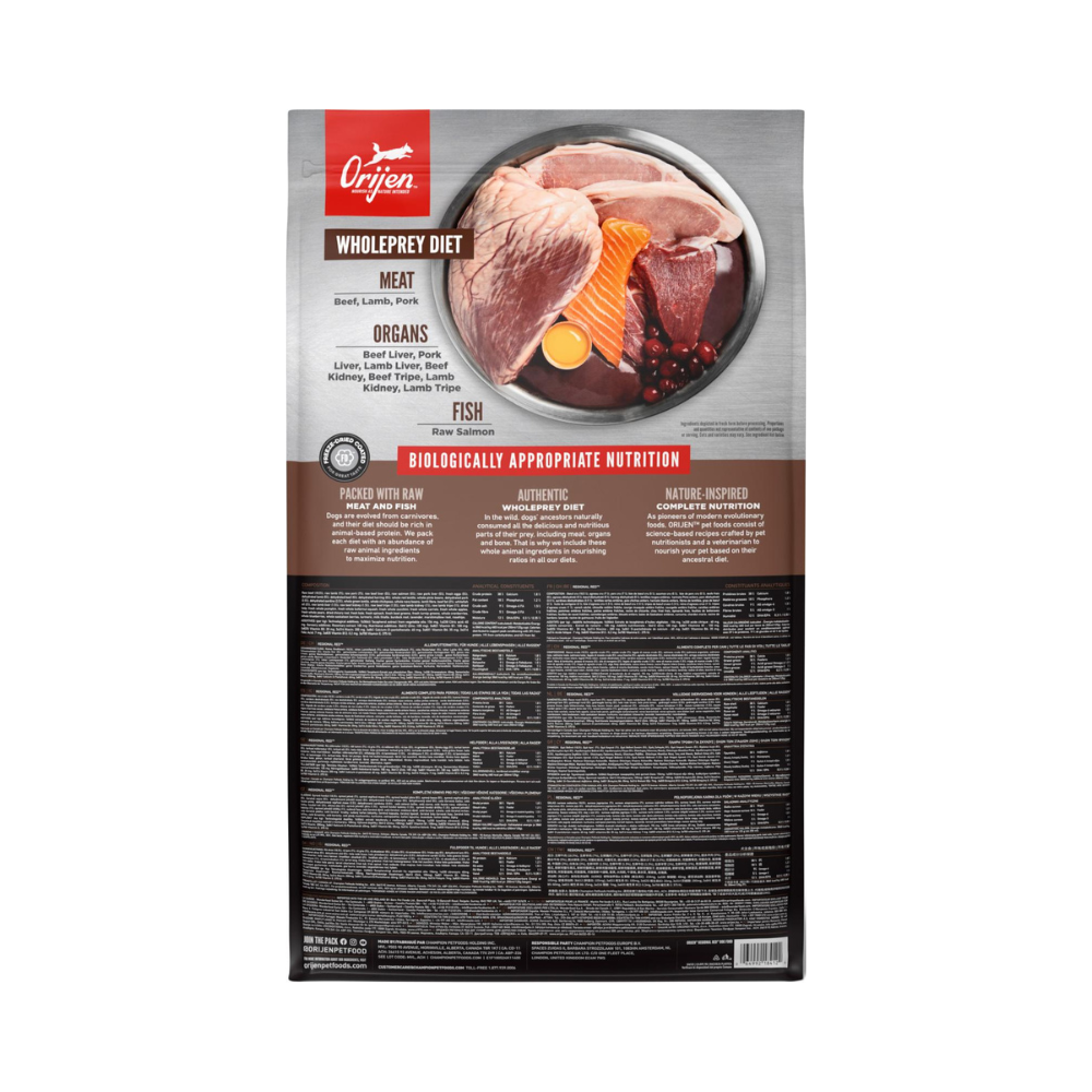 ORIJEN Regional Red tørfoder til hunde, 11,4 kg – produktbillede