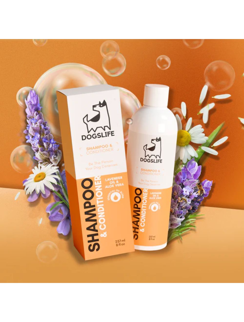 Dogslife all-in-one shampoo og balsam til hundens pels