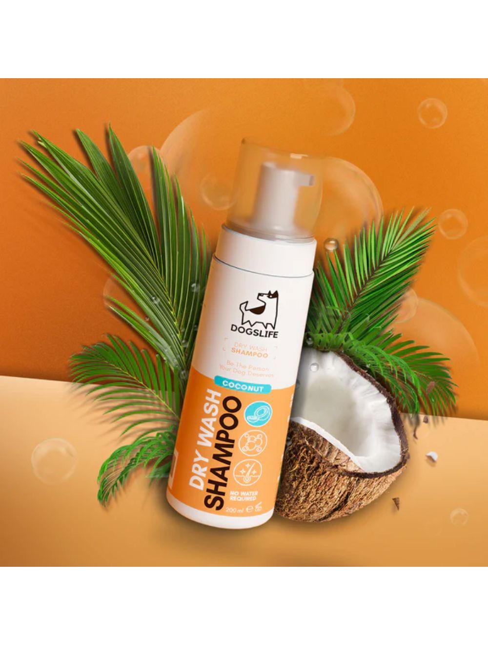Dogslife Drywash Shampoo til hunde, 200 ml