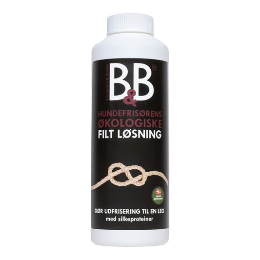B&B Hundefrisørens Filt løsning til hund og kat, 120 g, set forfra