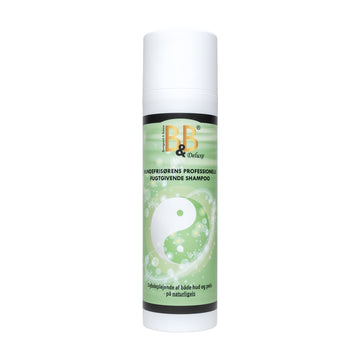 B&B DeLuxe fugtgivende hundeshampoo, 200 ml airless flaske, set forfra
