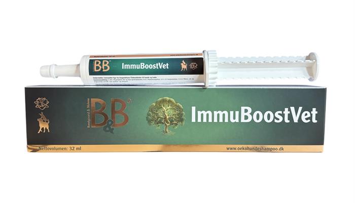 B&B ImmuBoostVet pasta med kolostrum til hund og kat, 32 ml pakning