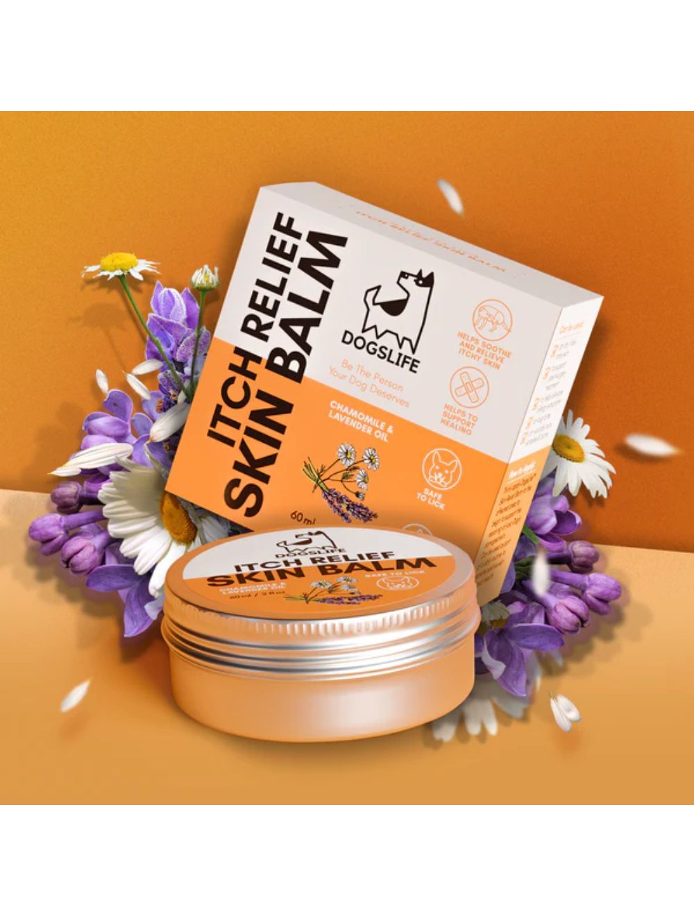 Dogslife Itch Relief Skin Balm til hund, bøtte med balsam